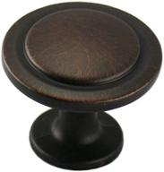 cosmas 5560orb oil rubbed bronze cabinet hardware round knob - 1-1/4" diameter, 10-pack for stylish and durable cabinets logo