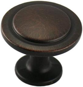 img 4 attached to Cosmas 5560ORB Oil Rubbed Bronze Cabinet Hardware Round Knob - 1-1/4" Diameter, 10-Pack for Stylish and Durable Cabinets