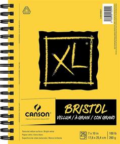 img 1 attached to 🎨 Canson XL Series Vellum Bristol Paper in Yellow/Black - Premium Quality for Artists and Designers