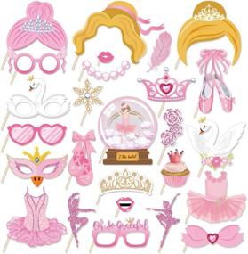 img 2 attached to Captivating Ballet Memories: Kristin Paradise 25Pcs Ballerina 📸 Photo Booth Props for Unforgettable Selfies & Party Delight