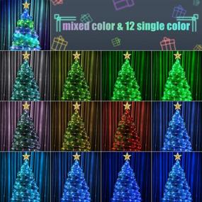 img 2 attached to 🎄 Aluan Christmas String Lights: 12 Modes 12 Colors Changing Fairy Lights with Remote & Timer - 100 LED 39.4ft USB Powered Lights for Bedroom, Wedding, Xmas Indoor Decor