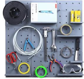 img 2 attached to 🔧 Enhanced Functionality Pegboard Organizer Décor with Easy Drilling Assembly