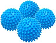 4-pack eco-friendly dryer balls | reusable alternative to liquid fabric softener and wool dryer sheets | shorten drying time | anti-static pvc | 1000 loads lifespan logo