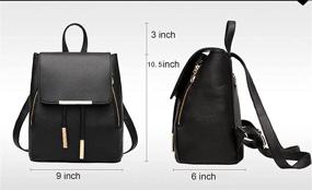 img 3 attached to Stylish Huabor Fashion Shoulder Rucksack Backpack: Ideal for Women's Handbags, Wallets, and Satchels