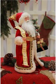 img 2 attached to 🎅 Windy Hill Collection 16-inch Standing Naughty or Nice Santa Claus Christmas Figurine Fig Decoration 416030, Name List
