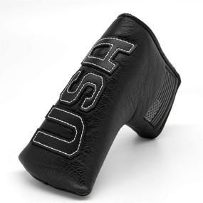 img 4 attached to 🏌️ Golf Putter Cover Blade - Best Putter Headcover for All Brands - Leather Putter Head Covers with Magnetic Closure - Putter Covers Golf Club Head Covers (Black-White)