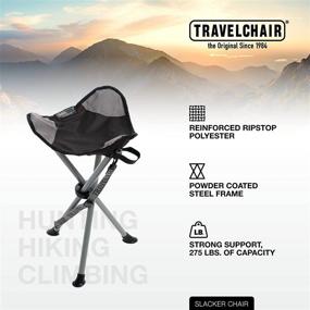 img 3 attached to Ultimate Comfort on the Go: TravelChair Original and Big Slacker Chair - Compact, Folding Tripod Camping Stool