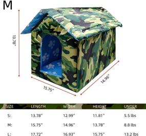 img 2 attached to 🐱 KUDES Water-Resistant Cat House: Durable Four-Season Pet Nest & Shelter for Indoor/Outdoor Use
