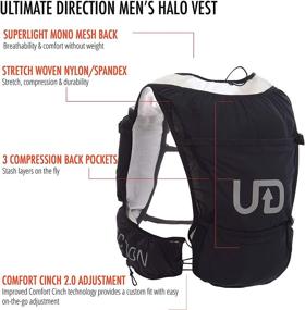 img 1 attached to 🏃 Раскройте свой потенциал с жилетом для бега Ultimate Direction Men's Halo Ultra