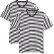 👔 стильный комфорт: уклончивая футболка с коротким рукавом amazon essentials slim fit для элегантного гардероба логотип