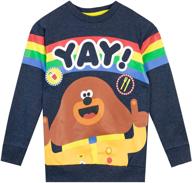 hey duggee boys squirrel sweatshirt: cozy and trendy boys' clothing logo