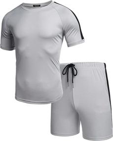 img 2 attached to COOFANDY Tracksuits Contrast Tracksuit Bodybuilding Men's Clothing