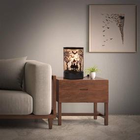 img 3 attached to Foromans Scent Wax Melts Warmer: Enhance Your Home Décor with the Black Castle & Forest Style Fragrance Oil Warmer Lamp