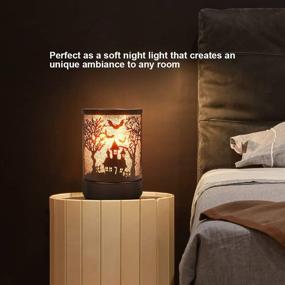 img 2 attached to Foromans Scent Wax Melts Warmer: Enhance Your Home Décor with the Black Castle & Forest Style Fragrance Oil Warmer Lamp