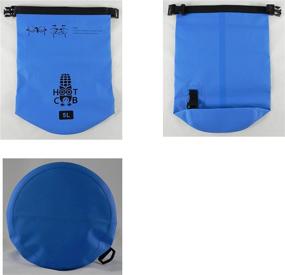 img 1 attached to 🌊 Hoot Cob 5L Непромокаемая рулонная сумка Ultimate Dry Bag - обеспечивает безопасность и сухость экипировки для каякинга, каноэ, походов на пляж, рафтинга, яхтинга, походов, кемпинга и рыбалки.