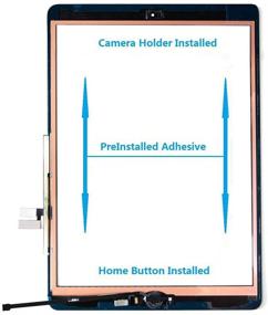 img 1 attached to ✨ Замена экрана Zentop для iPad 7/8 10,2" - ремонтный комплект (2019-2020) с кнопкой "Домой" + инструментами
