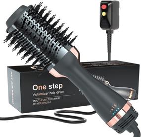 img 4 attached to 💇 4 in 1 Hair Dryer Brush Styler with Negative Ionic - Perfect Hair Dryer and Styling Tool Gift for Women