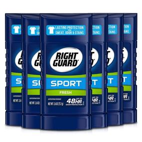 img 4 attached to 🌿 Stay Fresh All Day with Right Guard Sport Antiperspirant Deodorant - Invisible Solid Stick, Fresh Scent, 2.6 oz (Pack of 6)