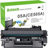 🖨️ high-quality aztech compatible toner cartridge replacement for hp 05a ce505a laserjet printer (black, 1-pack) - perfect for hp p2035, p2035n, p2055dn logo