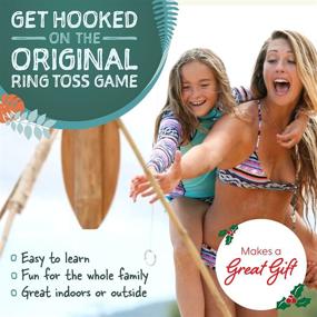 img 3 attached to 🏄 Tiki Toss Ring Toss Game - 13 Inch Surfboard Edition: Fun Outdoor/Indoor Game for Adults & Kids - Hook and Ring Game with String and Hooks - Ideal Man Cave Decor & Gifts for Men