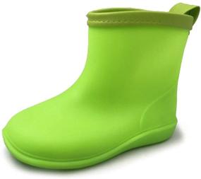 img 4 attached to Amoji Удобные дождевые ботинки для малышей, малышей и маленького ребенка