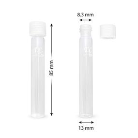 img 2 attached to Leak-Proof Screw Cap Glass Test Tubes Set of 6, 85mm Length with 5 ml Marking, Perfect for Aquarium Water Tests - Tililly Concepts
