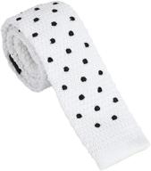 👔 dan smith men's fashion polka dots microfiber skinny neck tie with box - perfect for fitness logo