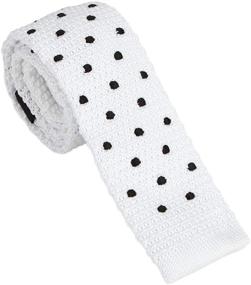 img 4 attached to 👔 Dan Smith Men's Fashion Polka Dots Microfiber Skinny Neck Tie With Box - Perfect for Fitness