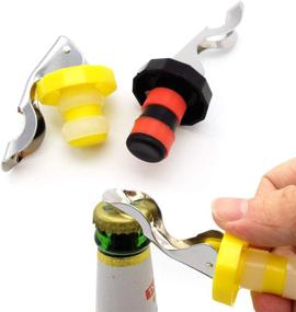 img 1 attached to 🍾 Wbeng Wine Stoppers - 5 Pack Silicone Beverage Bottle Stoppers, Manual Wine Corks, Assorted Colors (5PCS)