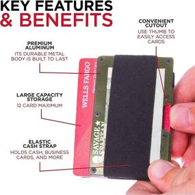 img 1 attached to 💼 Aluminum Pocket Minimalist Blocking: The Ultimate Men's Accessory for Wallets, Card Cases, and Money Organizers