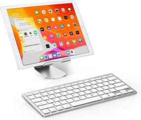 img 3 attached to 🔍 OMOTON Ultra-Slim Bluetooth Keyboard: Compatible with iPad 10.2(9th/ 8th/ 7th Gen), iPad Air 4th Gen, iPad Pro 11/12.9, iPad Mini, and More Bluetooth Enabled Devices - White