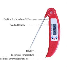 img 3 attached to Card Zoo Instant Thermometer Stainless Kitchen & Dining in Kitchen Utensils & Gadgets