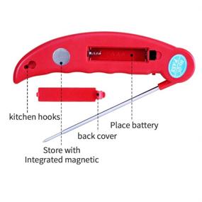 img 2 attached to Card Zoo Instant Thermometer Stainless Kitchen & Dining in Kitchen Utensils & Gadgets