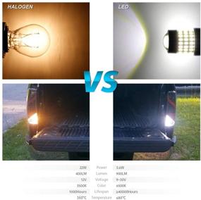 img 1 attached to 🔆 Highly Efficient! LUYED 2 X 900 Lumens Ultra Bright 3014 78-EX Chipsets 3156 3057 3157 4157 LED Bulbs Ideal for Back Up Reverse Lights, Brake Lights, Tail Lights in Xenon White