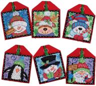 christmas pals ornament kit – 🎄 6 piece dimensions counted cross stitch set logo
