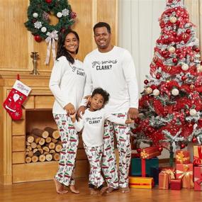 img 2 attached to 🎅 Stylish and Cozy: Holiday Matching Pajamas for Men's Sleepwear