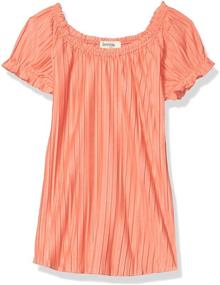 img 3 attached to 👗 Charming Sleeve Pleated Dresses for Girls - Speechless Medium Girls' Clothing