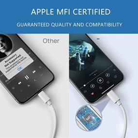 img 1 attached to 🔌 Apple MFi Certified Lightning to 3.5mm AUX Audio Stereo Cable - For iPhone 11/11 Pro/XS/XR/X/8/7/iPad, iPod - Car Stereo, Speaker, Headphone - All iOS Compatible (White)