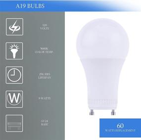 img 4 attached to 💡 Enhanced Efficiency A19 LED GU24 Light Bulb by Dysmio