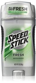 img 2 attached to 💪 Speed Stick Deodorant for Men, Fresh Scent, 3 oz (Pack of 6): Long-lasting Odor Protection