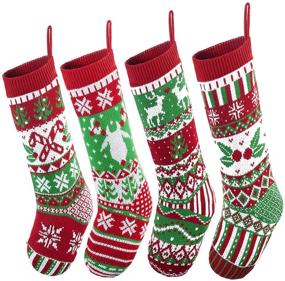 img 3 attached to JOYIN Christmas Stockings Stocking Decorations