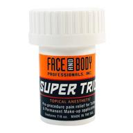 enhanced topical pre-procedure anesthetic numbing cream - face and body super trio - tattoo anesthetics 7/8 oz logo