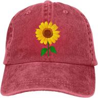 🌻 nvjui jufopl women's sunflower baseball cap – adjustable washed vintage dad hat with enhanced seo логотип