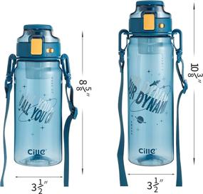 img 1 attached to 💧 Cille 32oz Sporting Event Travel Canteen: Stay Hydrated with this Water Bottle