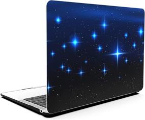 img 1 attached to AOGGY MacBook Pro 13 Inch Case 2020 New Version - Color Plastic Hard Shell Case with Keyboard Cover | Blue Starry Sky