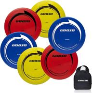 🥏 6-pack disc golf set with bag – driver, mid-range & putter, comfortable plastic, colors may vary for outdoor and backyard fun логотип