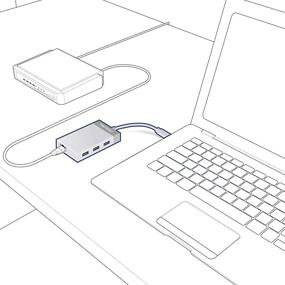 img 3 attached to 🔌 TRENDnet USB-C to Gigabit Adapter Hub for Windows, Mac OS, MacBook, Surface Pro - 5 inch (12.7 cm) TUC-ETGH3