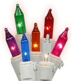 img 1 attached to 🎄 Vibrant Set of 35 Multi-Color Mini Christmas Lights on a White Wire