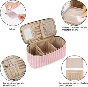 img 2 attached to 💄 BAGSMART Makeup Cosmetic Organizer - Travel Accessories for Toiletry Cases