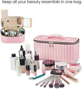 img 3 attached to 💄 BAGSMART Makeup Cosmetic Organizer - Travel Accessories for Toiletry Cases